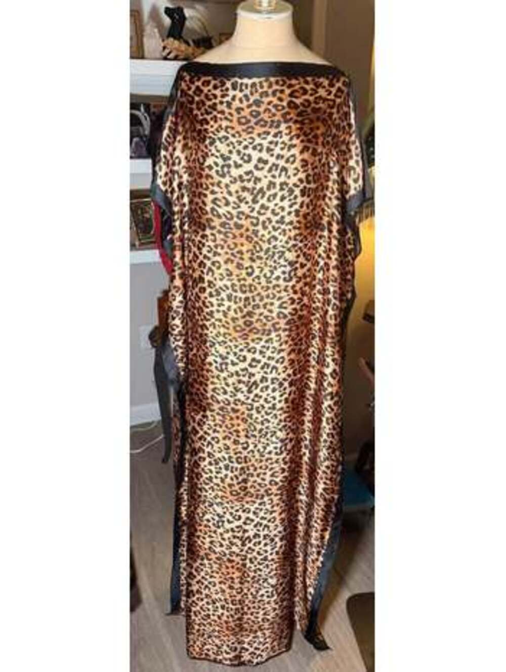 Leopard print caftan, muumuu New! $14 XXL